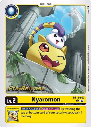Nyaromon (BT15-003 U) — card price