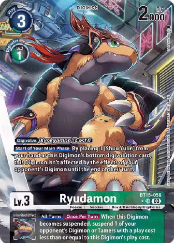 Ryudamon (Alternate Art) (BT15-056 SR), Exceed Apocalypse — Digimon card price