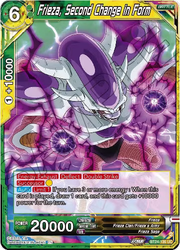Frieza, Second Change in Form (BT24-136), Beyond Generations — DB Super card price