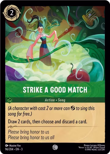 Strike a Good Match (96/204), Into the Inklands — Lorcana card price