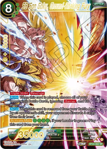 SS Son Goku, Ground-Shaking Fury (BT24-062), Beyond Generations — DB Super card price