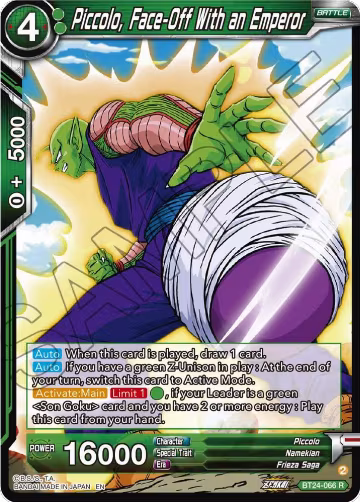 Piccolo, Face-Off With an Emperor (BT24-066), Beyond Generations — DB Super card price
