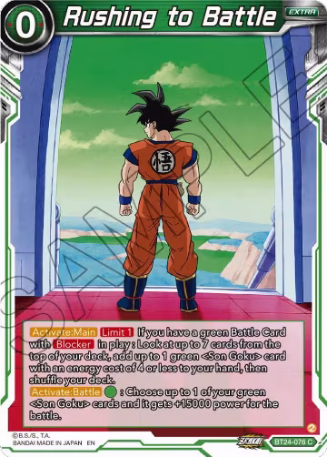 Rushing to Battle (BT24-076), Beyond Generations — DB Super card price