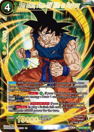 Son Goku, Face-Off With an Emperor (BT24-063), Beyond Generations — DB Super card price