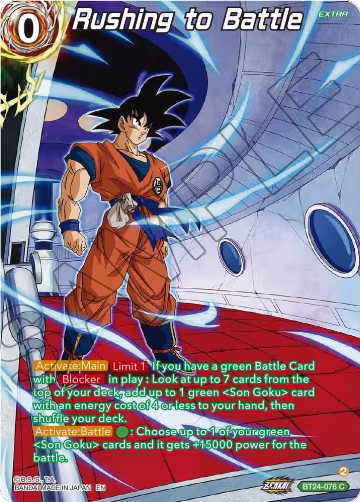 Rushing to Battle (Collector Booster Silver) (BT24-076), Beyond Generations — DB Super card price