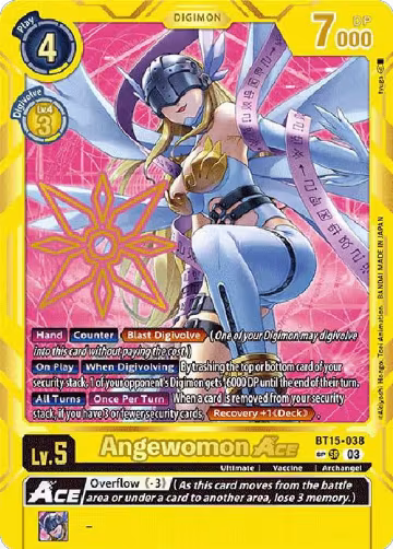 Angewomon ACE (Special Rare) (BT15-038 SP), Exceed Apocalypse — Digimon card price