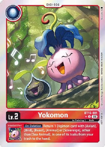Yokomon (Exceed Apocalypse Box Promotion Pack) (BT15-001 U), Exceed Apocalypse — Digimon card price
