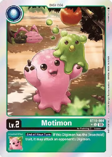 Motimon (Exceed Apocalypse Box Promotion Pack) (BT15-004 U), Exceed Apocalypse — Digimon card price