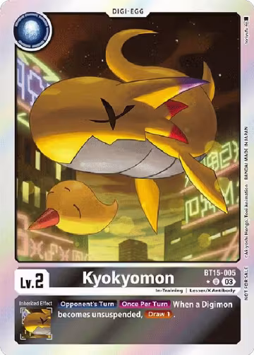 Kyokyomon (Exceed Apocalypse Box Promotion Pack) (BT15-005 U), Exceed Apocalypse — Digimon card price