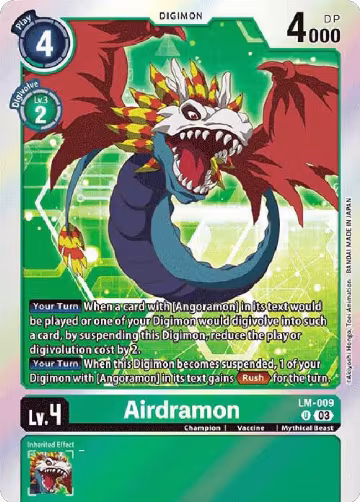 Airdramon (English Exclusive) (LM-009 U), Exceed Apocalypse — Digimon card price