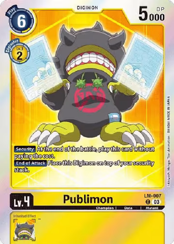 Publimon (English Exclusive) (LM-007 C), Exceed Apocalypse — Digimon card price