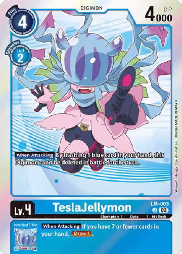 TeslaJellymon (English Exclusive) (LM-003 U), Exceed Apocalypse — Digimon card price