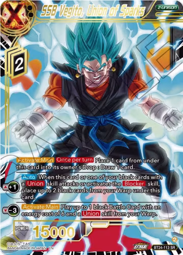 SSB Vegito, Union of Sparks (BT24-113), Beyond Generations — DB Super card price