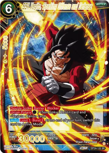 SS4 Vegito, Sparking Offense and Defense (BT24-122), Beyond Generations — DB Super card price