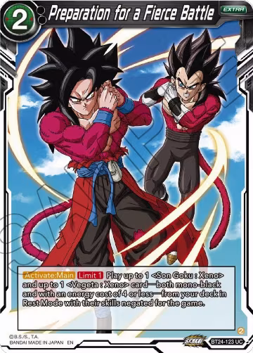 Preparation for a Fierce Battle (BT24-123), Beyond Generations — DB Super card price