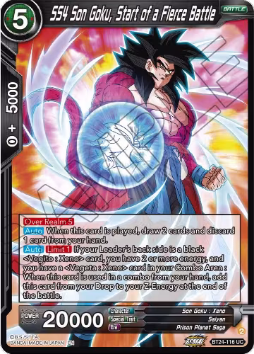 SS4 Son Goku, Start of a Fierce Battle (BT24-116), Beyond Generations — DB Super card price