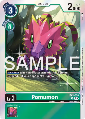 Pomumon (Official Tournament Pack Vol.12) (EX3-038 U), Draconic Roar — Digimon card price