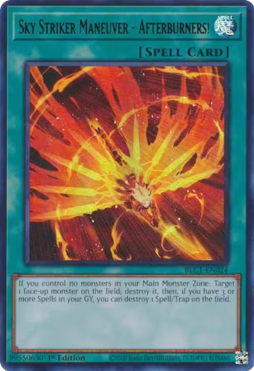 Sky Striker Maneuver - Afterburners! (BLC1-EN024), Battles of Legend: Chapter 1 — Yu-Gi-Oh! card price