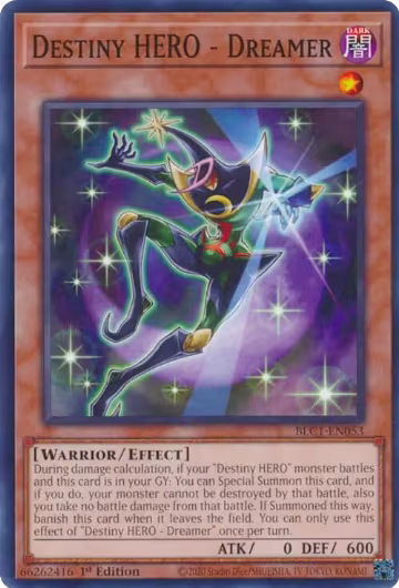Destiny HERO - Dreamer (BLC1-EN053), Battles of Legend: Chapter 1 — Yu-Gi-Oh! card price