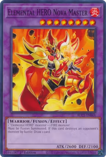 Elemental HERO Nova Master (BLC1-EN068), Battles of Legend: Chapter 1 — Yu-Gi-Oh! card price