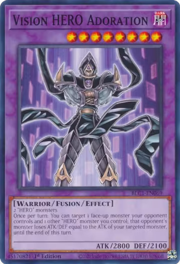 Vision HERO Adoration (BLC1-EN069), Battles of Legend: Chapter 1 — Yu-Gi-Oh! card price