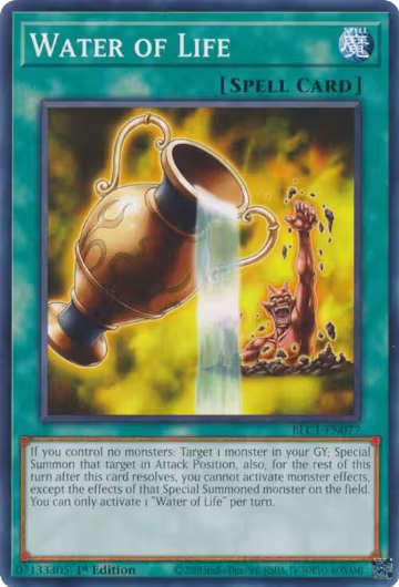 Water of Life (BLC1-EN077), Battles of Legend: Chapter 1 — Yu-Gi-Oh! card price