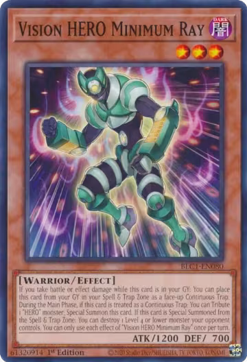 Vision HERO Minimum Ray (BLC1-EN080), Battles of Legend: Chapter 1 — Yu-Gi-Oh! card price