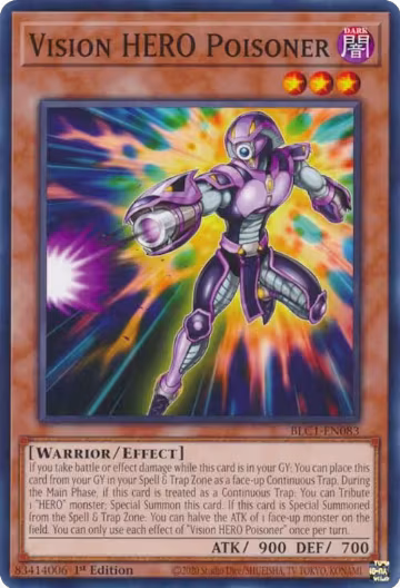Vision HERO Poisoner (BLC1-EN083), Battles of Legend: Chapter 1 — Yu-Gi-Oh! card price