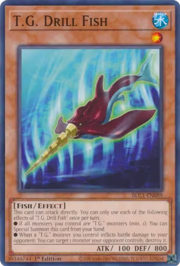 T.G. Drill Fish (BLC1-EN089), Battles of Legend: Chapter 1 — Yu-Gi-Oh! card price
