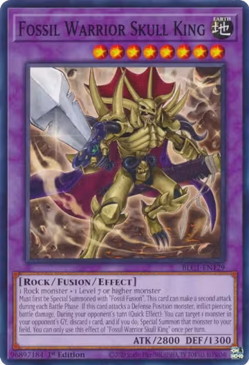 Fossil Warrior Skull King (BLC1-EN129), Battles of Legend: Chapter 1 — Yu-Gi-Oh! card price