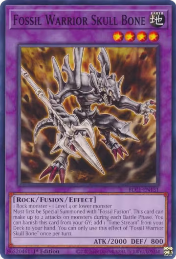 Fossil Warrior Skull Bone (BLC1-EN131), Battles of Legend: Chapter 1 — Yu-Gi-Oh! card price