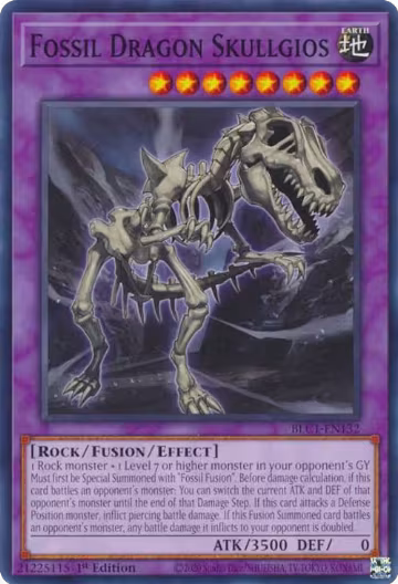 Fossil Dragon Skullgios (BLC1-EN132), Battles of Legend: Chapter 1 — Yu-Gi-Oh! card price