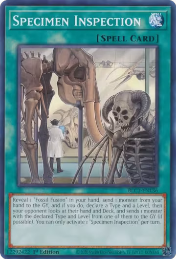 Specimen Inspection (BLC1-EN136), Battles of Legend: Chapter 1 — Yu-Gi-Oh! card price