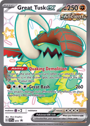 Great Tusk ex - 072 (072), Scarlet & Violet Promo Cards — Pokémon card price