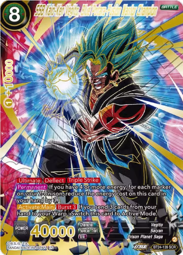SSB Kaio-Ken Vegito, Blue Potara-Fusion Warrior Champion (BT24-139) — card price