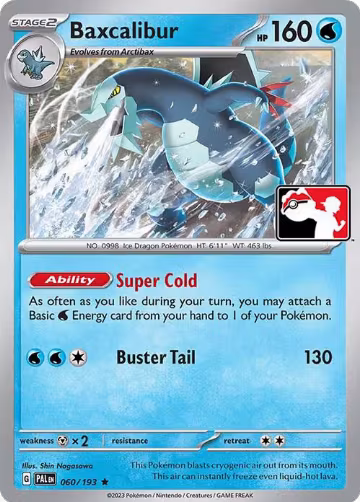 Baxcalibur - 060/193 (060/193), Prize Pack Series Cards — Pokémon card price