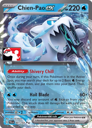Chien-Pao ex - 061/193 (061/193), Prize Pack Series Cards — Pokémon card price
