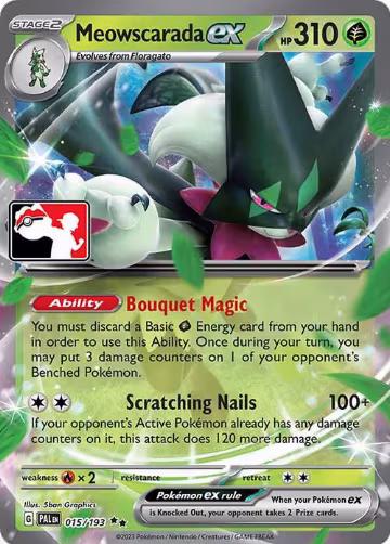 Meowscarada ex - 015/193 (015/193), Prize Pack Series Cards — Pokémon card price