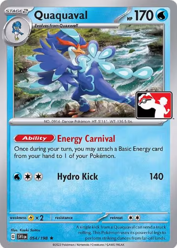 Quaquaval - 054/198 (054/198), Prize Pack Series Cards — Pokémon card price
