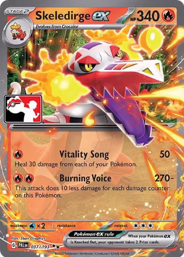 Skeledirge ex - 037/193 (037/193), Prize Pack Series Cards — Pokémon card price