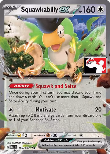 Squawkabilly ex - 169/193 (169/193), Prize Pack Series Cards — Pokémon card price