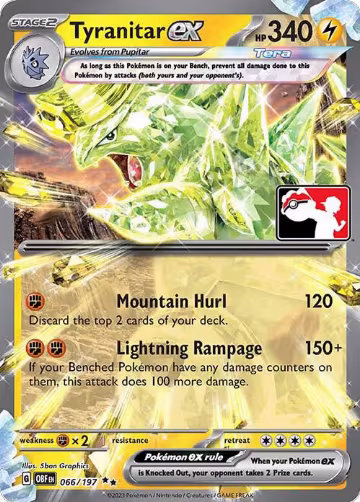 Tyranitar ex - 066/197 (066/197), Prize Pack Series Cards — Pokémon card price