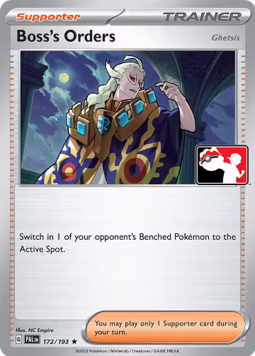Boss's Orders [Ghetsis] - 172/193 (172/193), Prize Pack Series Cards — Pokémon card price