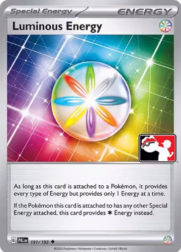 Luminous Energy - 191/193 (191/193), Prize Pack Series Cards — Pokémon card price