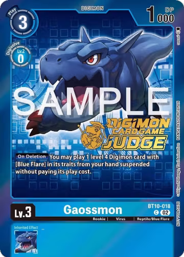 Gaossmon (Judge Pack 5) (BT10-018 C), Xros Encounter — Digimon card price