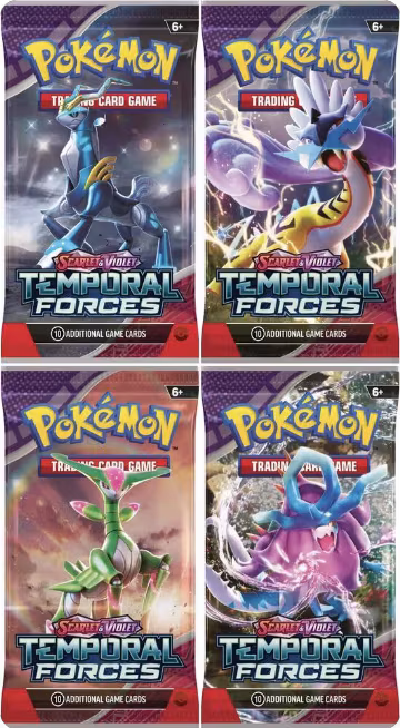 Temporal Forces Booster Pack Art Bundle [Set of 4], Temporal Forces — Pokémon sealed product price