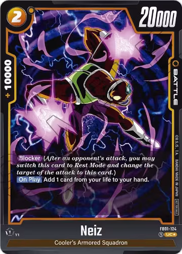 Neiz (Tournament Pack 01) (FB01-124), Tournament and Championship Promos — DB Fusion card price