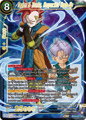 Tapion & Trunks, Respectful Team-Up (BT24-037), Beyond Generations — DB Super card price
