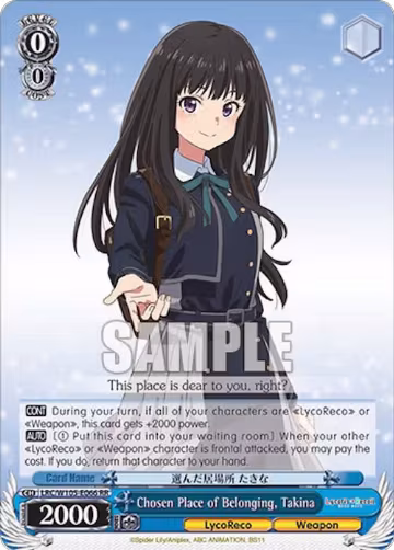 Chosen Place of Belonging, Takina (LRC/W105-E066 RR) — card price