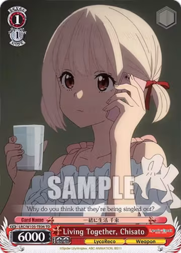Living Together, Chisato (LRC/W105-TE06 TD), Lycoris Recoil — Weiß Schwarz card price